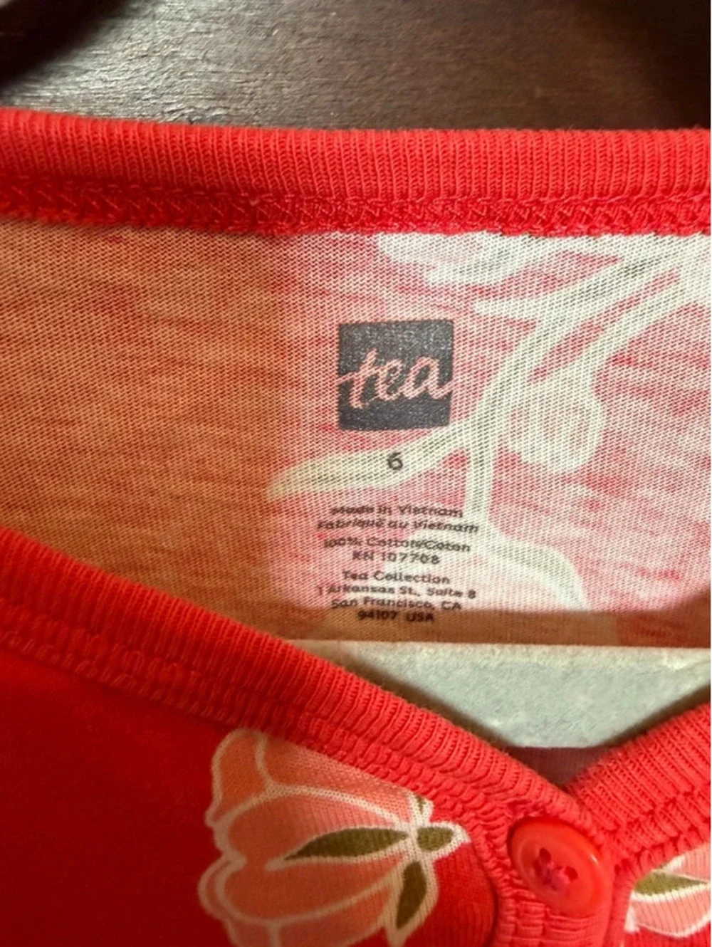Tea Collection Red Floral Dress
